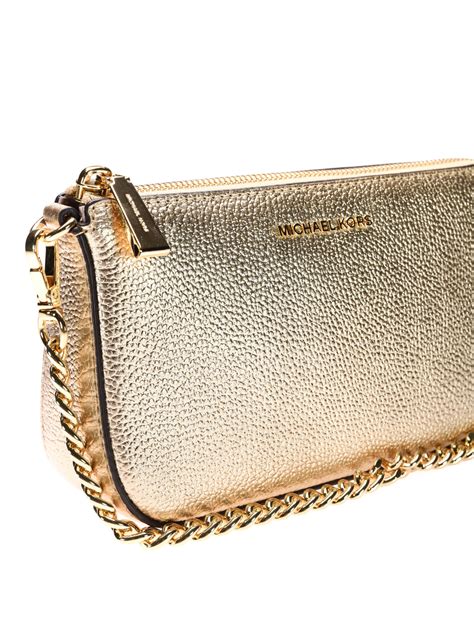 michael kors portemonnaie pale gold|michael kors wristlets.